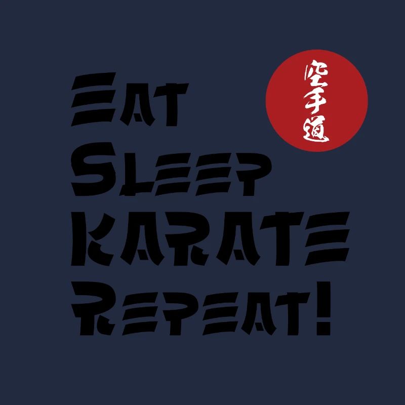 essen schlafen Karate wiederholen meme