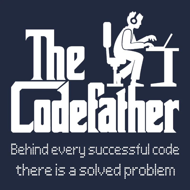 Codefather, Nerd, Admin, Geek, Men's T-Shirt,