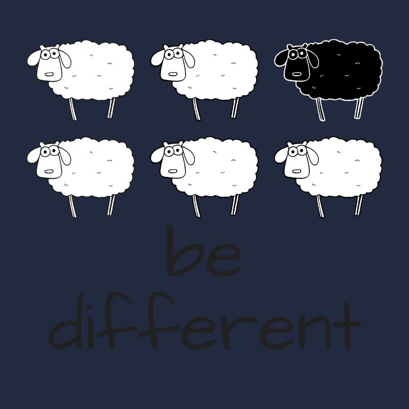 Sei anders - ein schwarzes Schaf