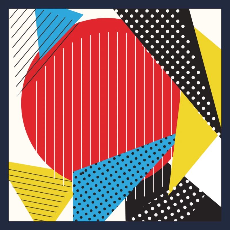 Geometry collage Abstract colors