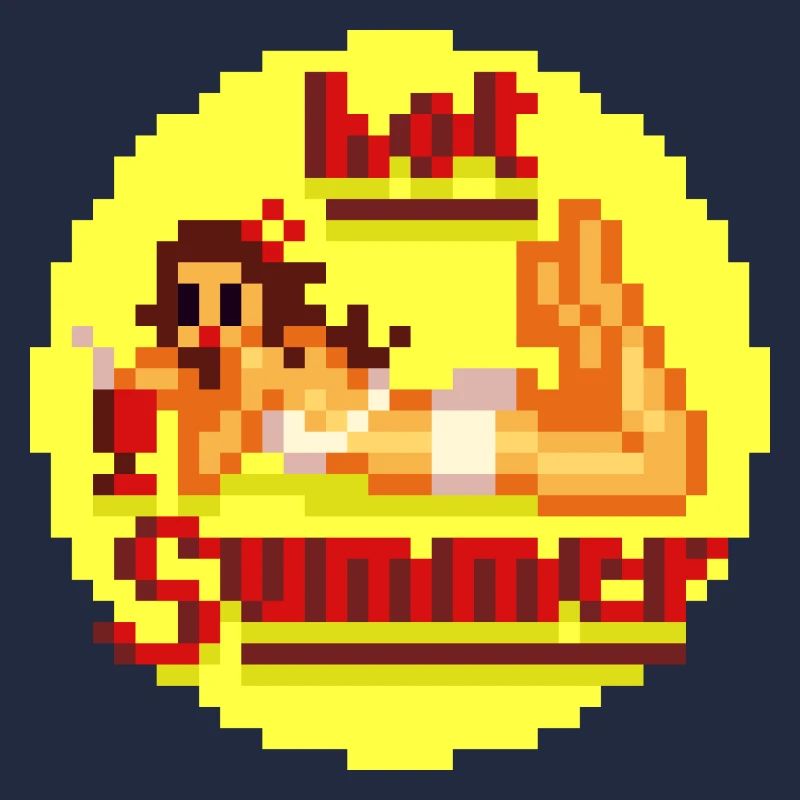 Buzzer chaud Pixel Pinup