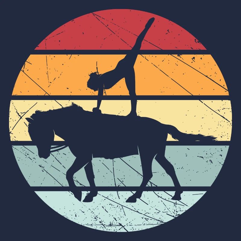 Cheval de cheval d'équitation rétro Volti