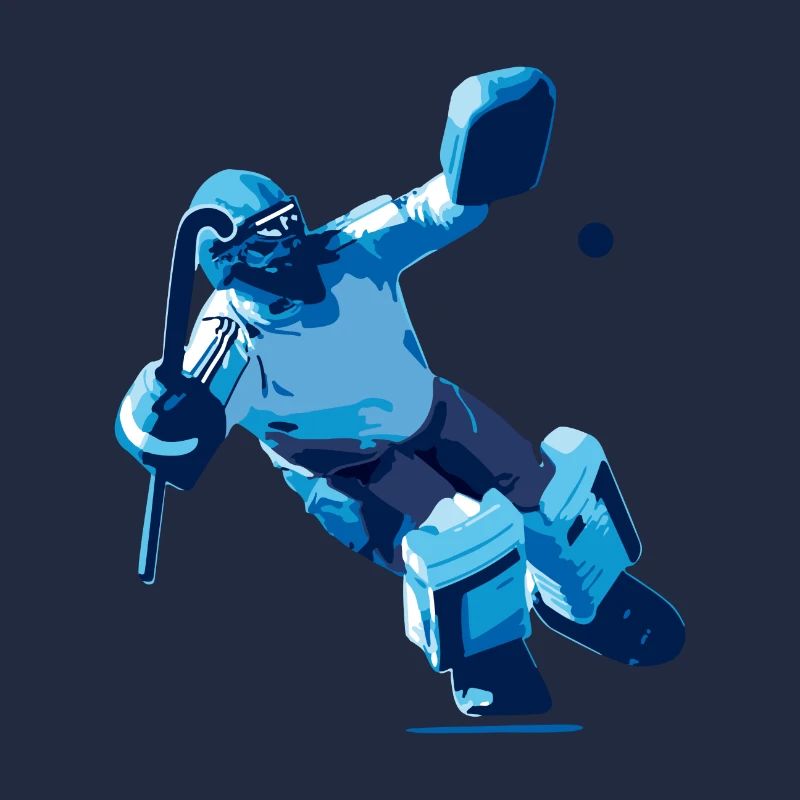 Torwart blau