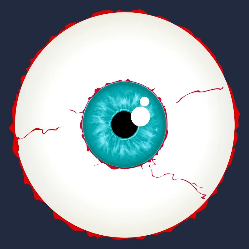 Augapfel / Eyeball turquoise blue (DDP)