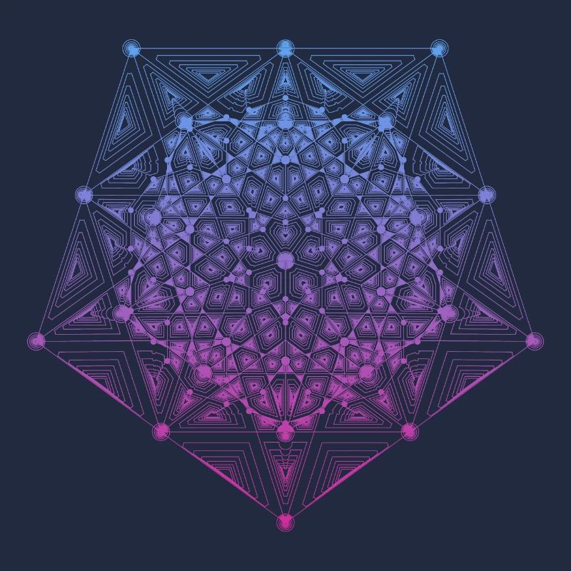 Gradient Star Dimensions du Pentagone