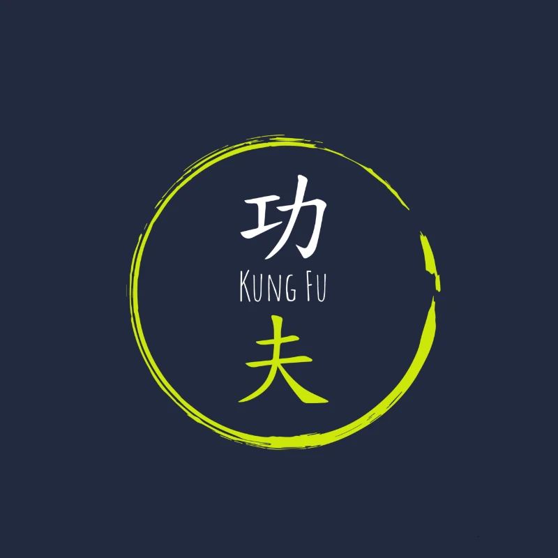 Shaolin Kung Fu Kanji Kreis