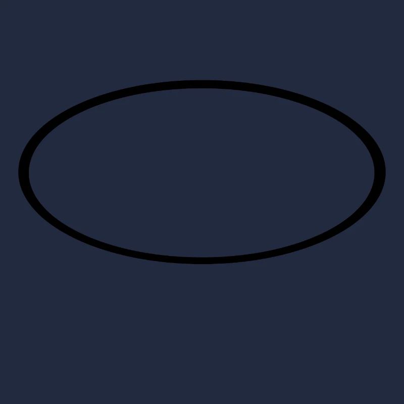 Schwarzes Oval