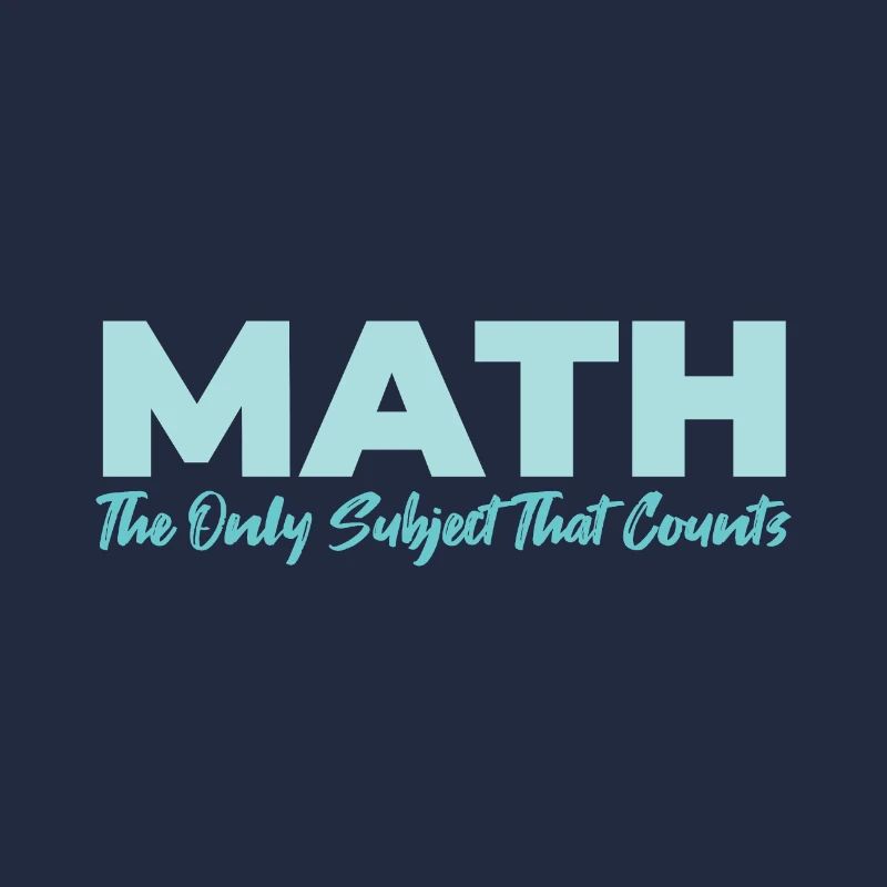 Math The Only Subject That Counts Geschenkidee