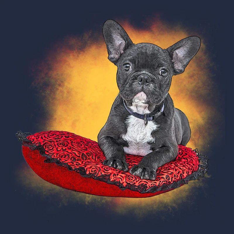 Frenchie cushion