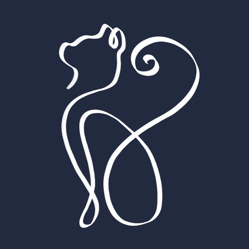 Chat blanc à un coup