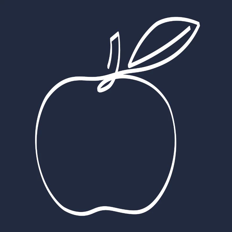 One Line Apple White