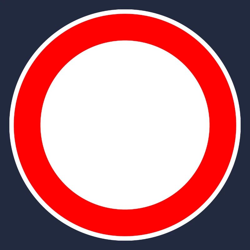 Panneau de signalisation circulaire modèle