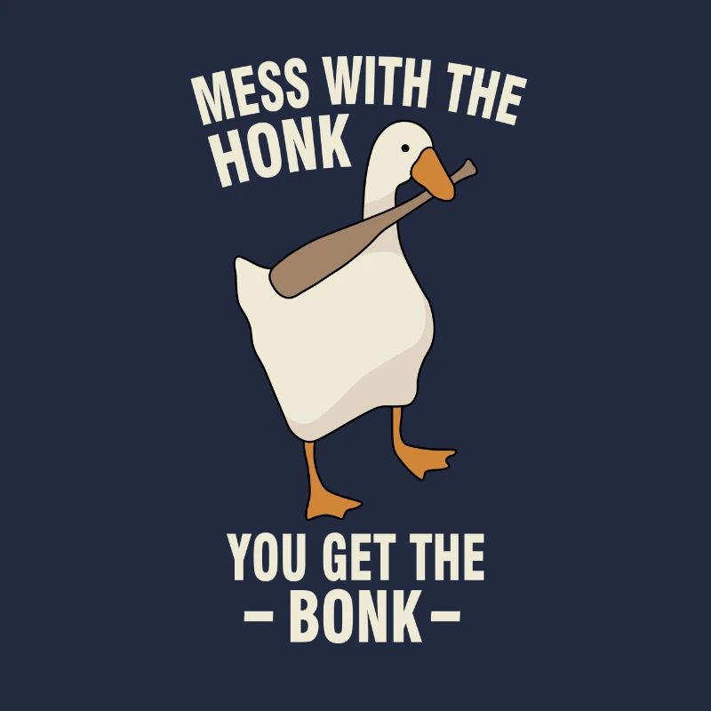 Honk brutal duck with baseball bat