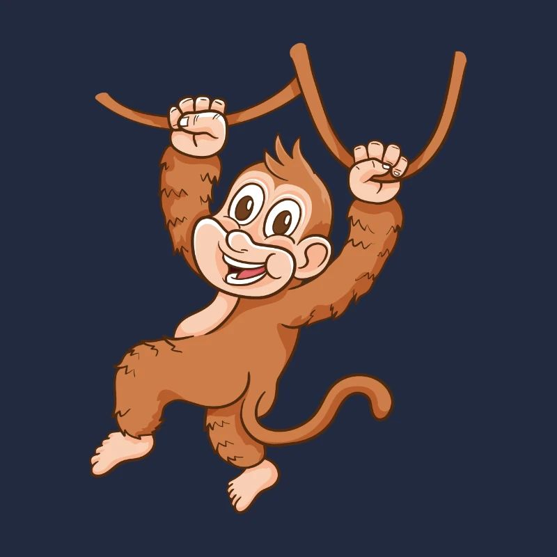 Singe de dessin animé