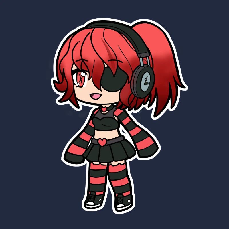 Red Emo Pirate Kid