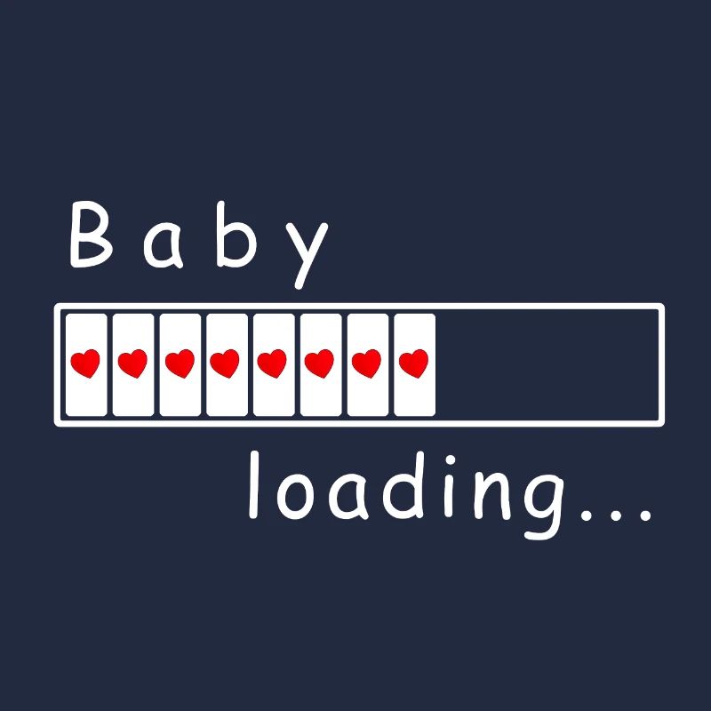 baby loading. baby loadingbar mit Herzen