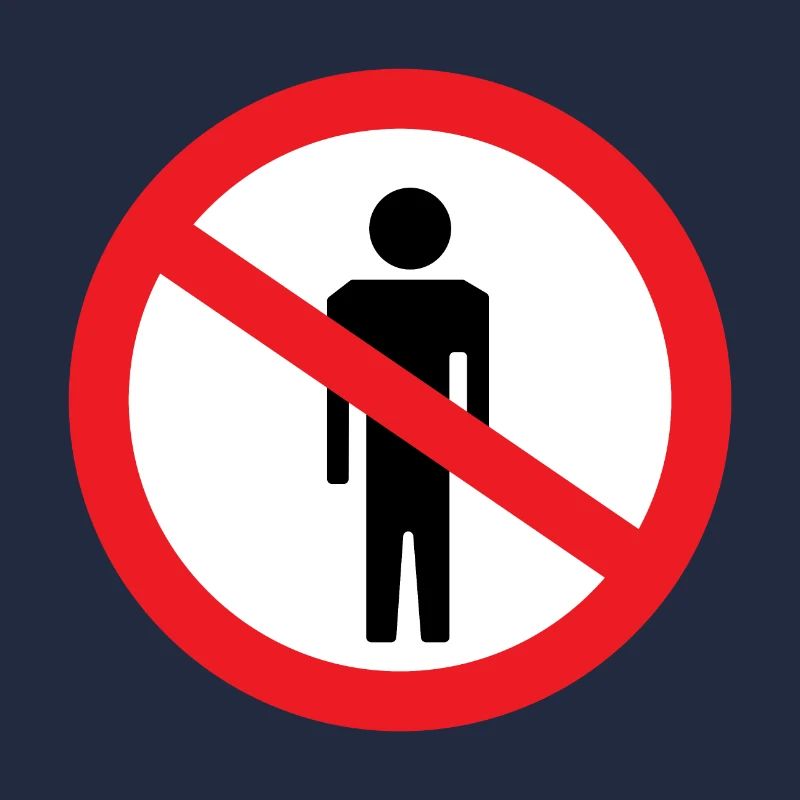 Stoppschild Stopp Menschen lustige Geschenkidee