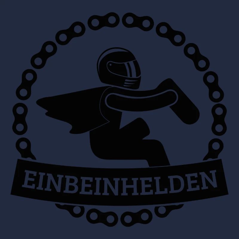 Einbeinhelden 1-farbig (schwarz)