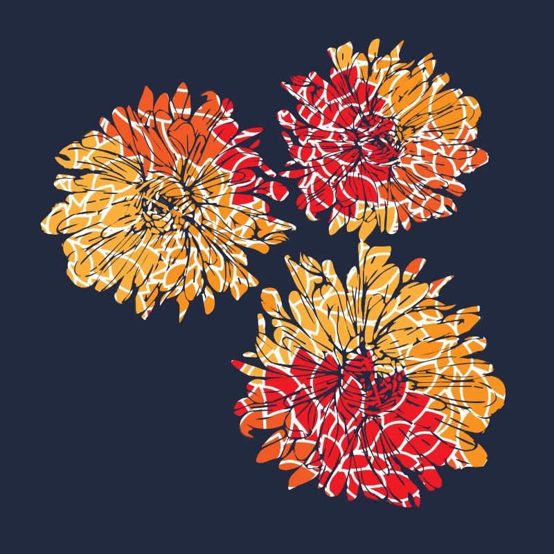 Blumen mit Blumen Muster