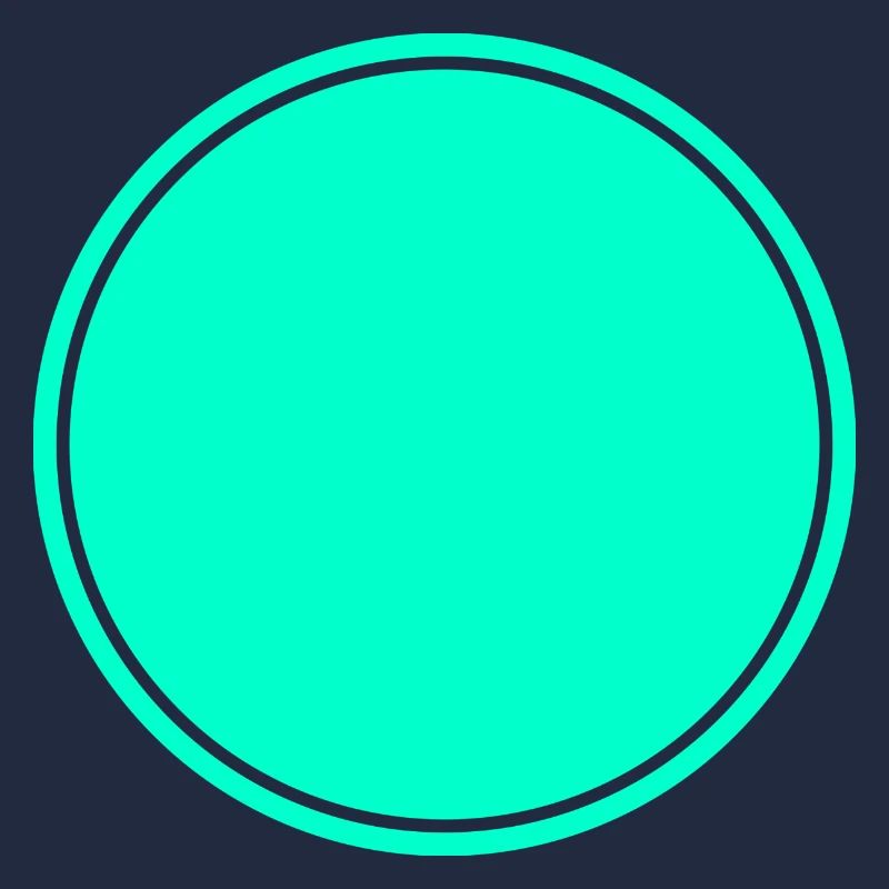 Circle turquoise self design
