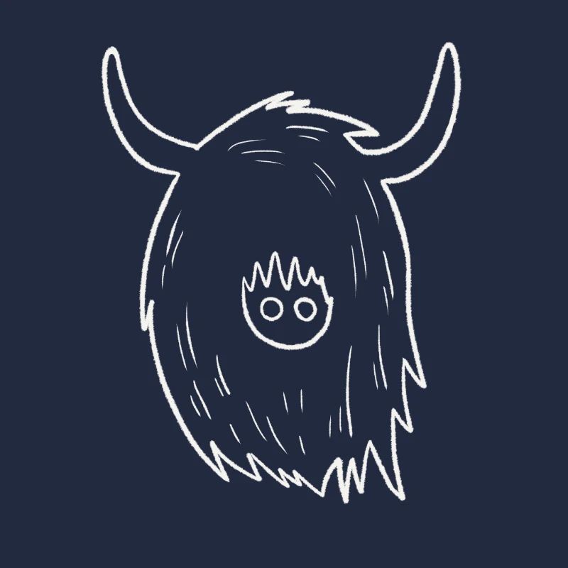 Doodle de vache des Highlands