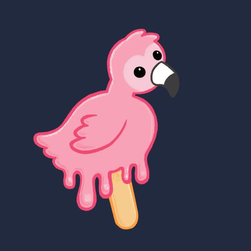 Flamingo Eis am Stiel