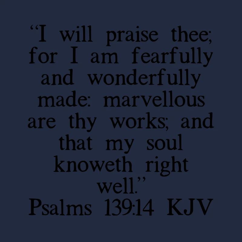 Psalms 139: 14 Chinois