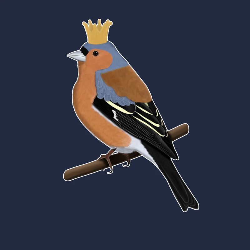 Buchfink Krone Singvogel Süßer Vogel Gartenvogel