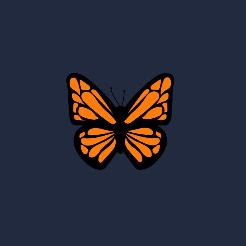 oranger Schmetterling