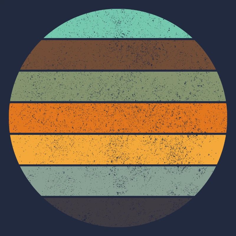 Bleu coucher de soleil arc-en-ciel rétro