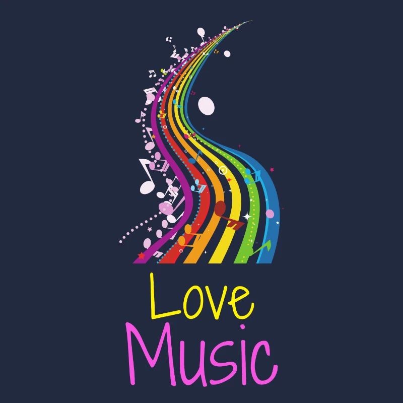Love Music Idée Cadeau Fun Mignon Coloré