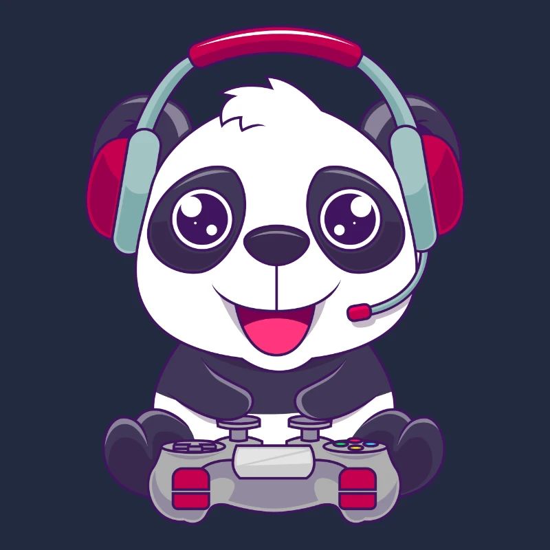 Ours de jeu panda mignon avec cadeau mignon de jeu