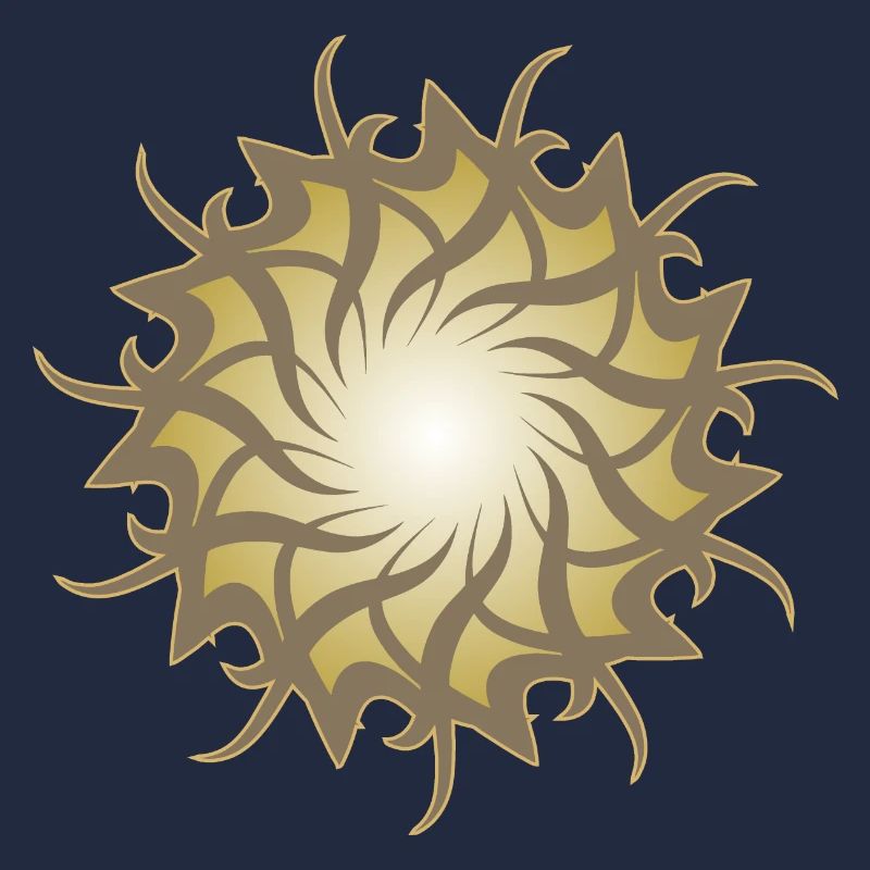 Esoteric 3d galaxy star sun