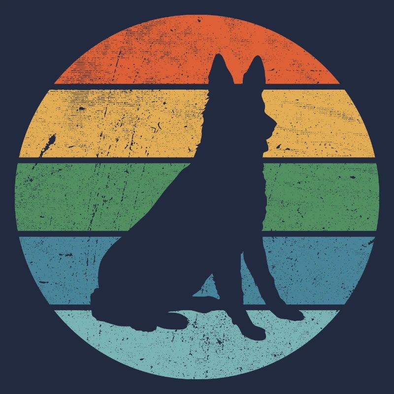 Schäferhund Retro
