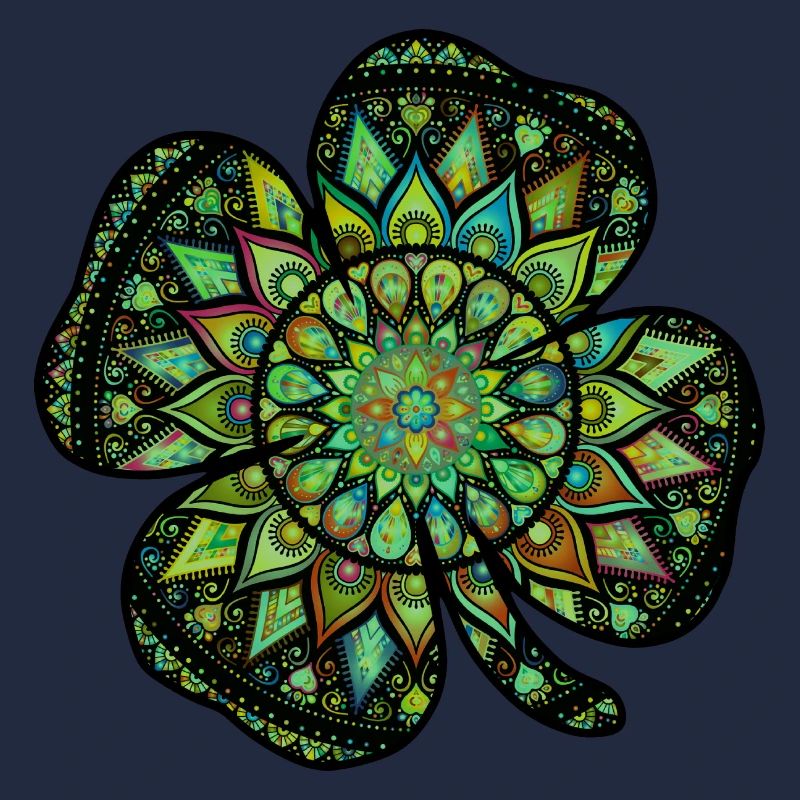 Mandala de shamrock de la Saint-Patrick