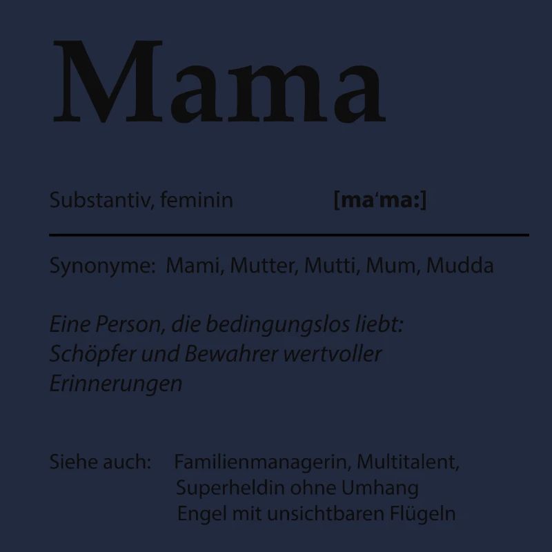 Mama Bedeutung