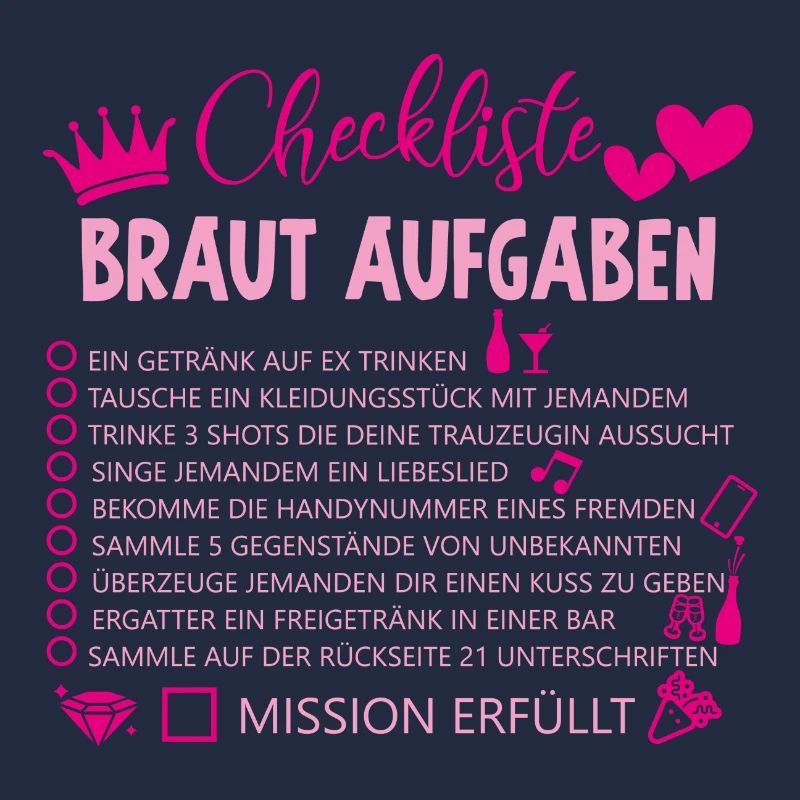 Checkliste braut aufgaben Geschenk Hochzeit Ehe