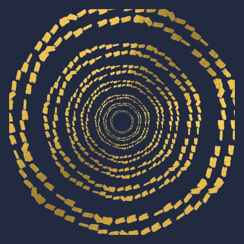 illusion d'optique en cercle d'ore