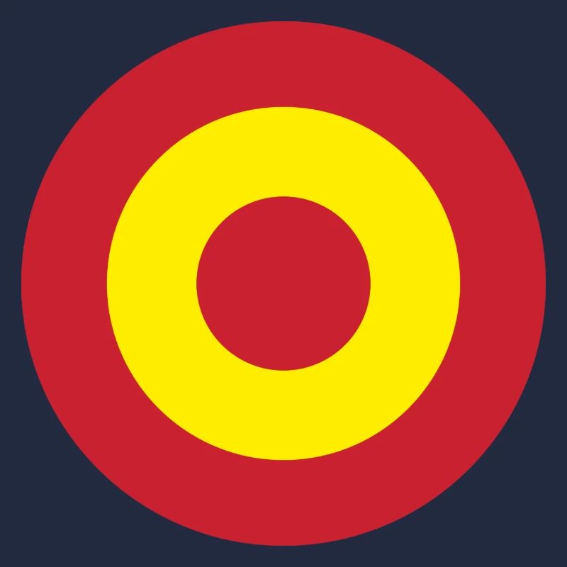 Spain Flag Round Target