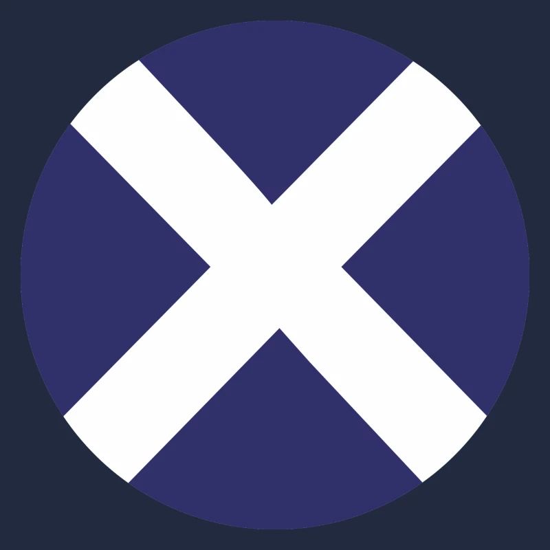 Scotland Flag Round Target