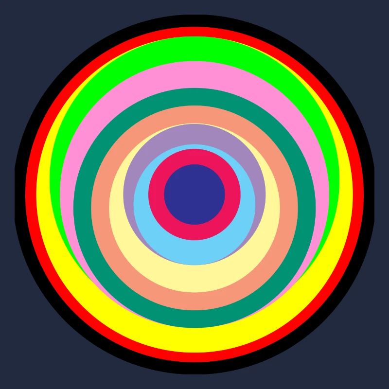 Pop-Art-Farbkreise