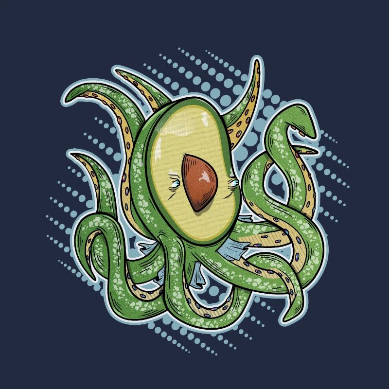 Avocado with tentacles