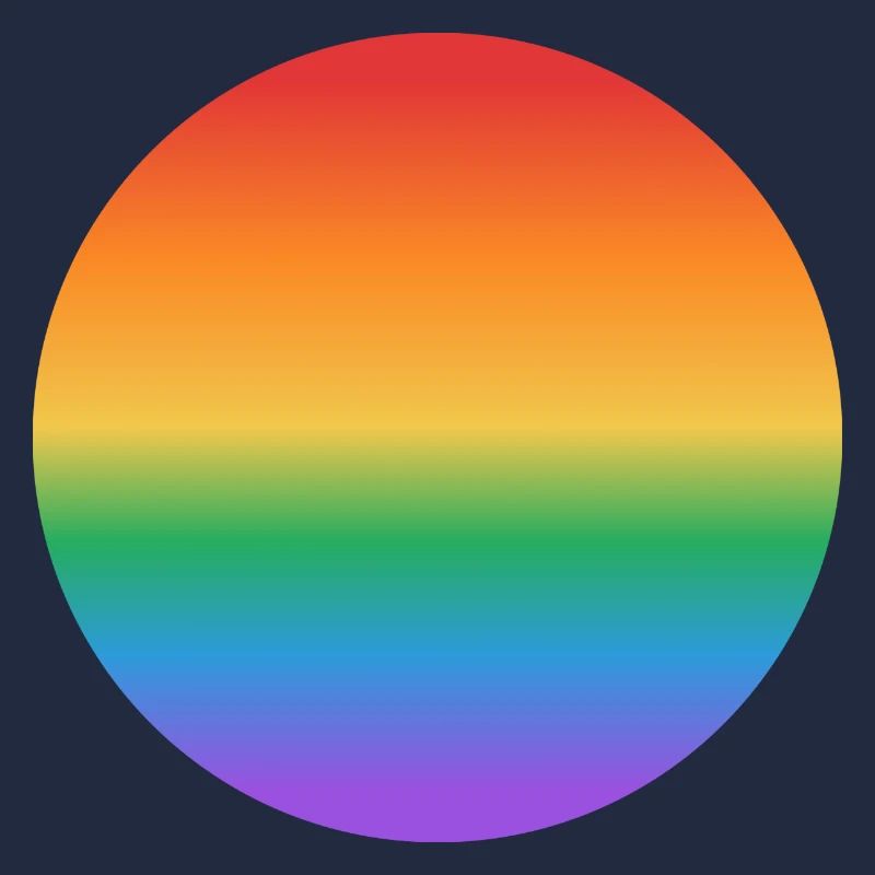 Rainbow gradient circle