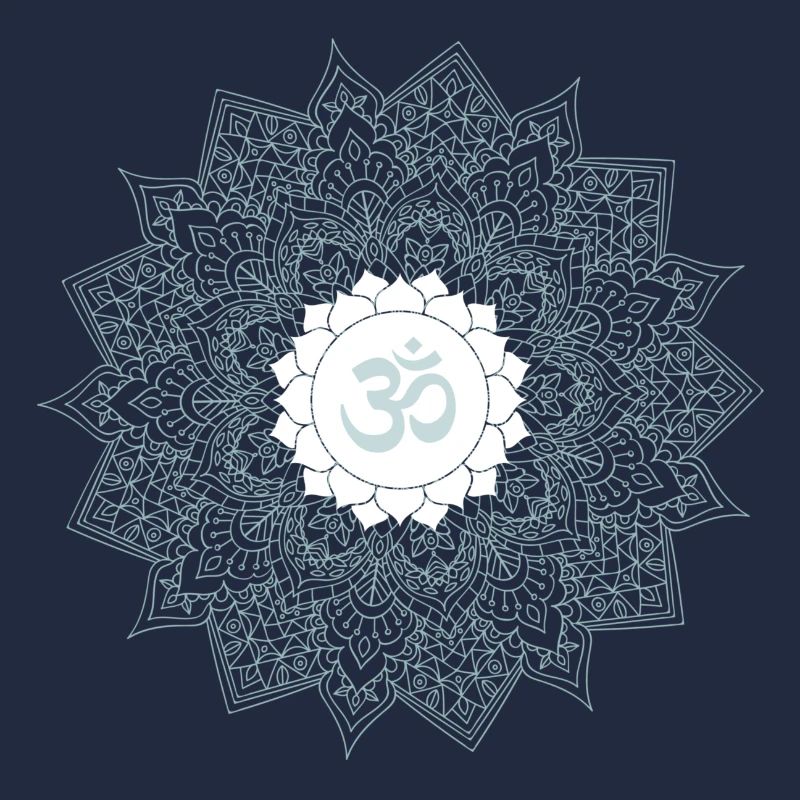 om chakra yoga hell mint mandala