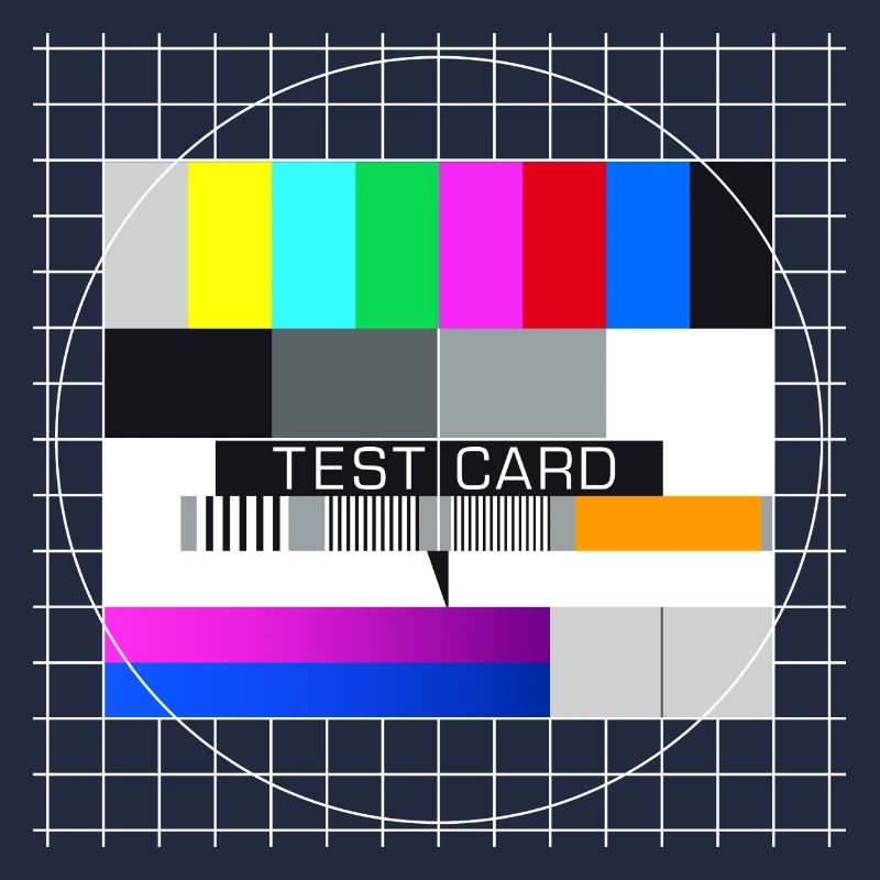 Testbild Fernsehen Bildschirm nostalgisch Display