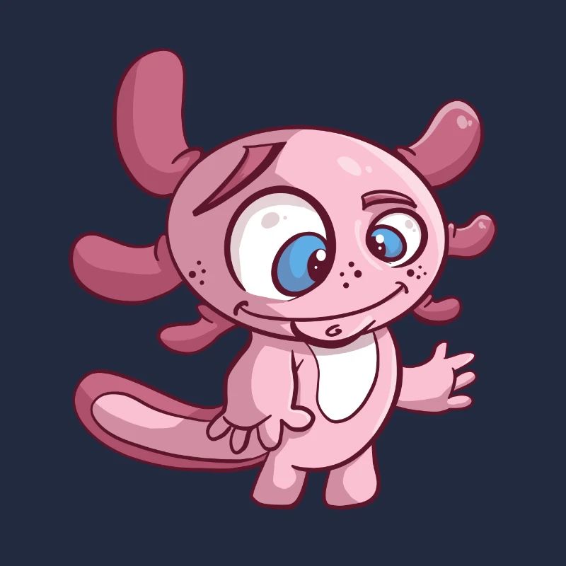 Niedliches süßes Axolotl