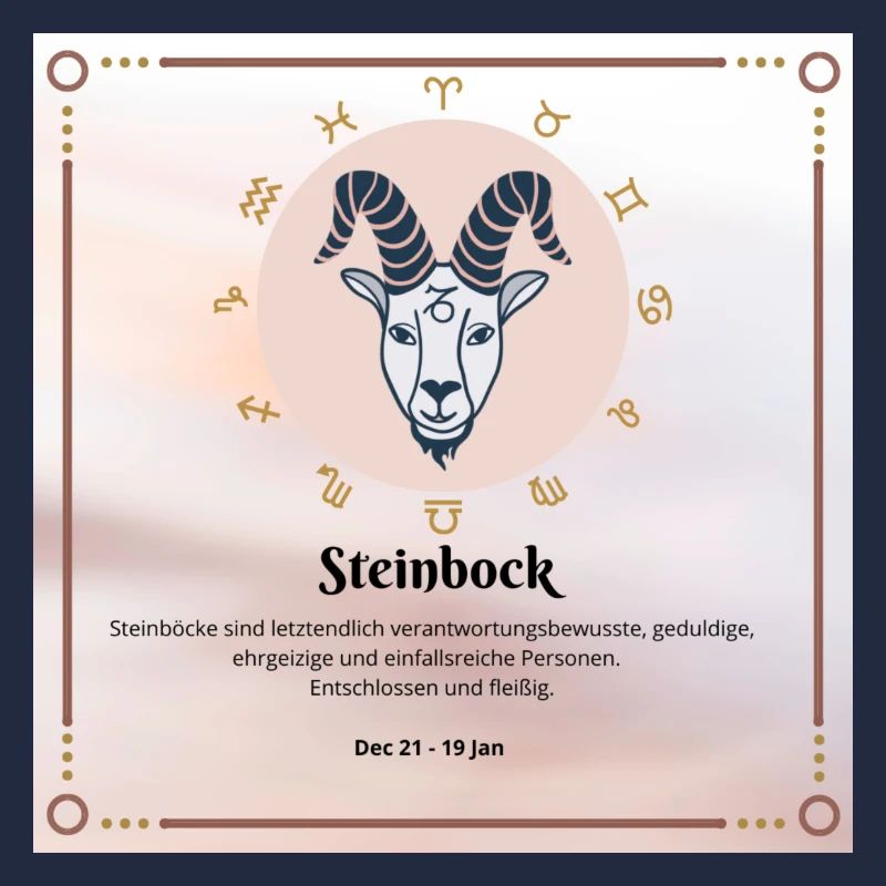 Zodiac Steinbock