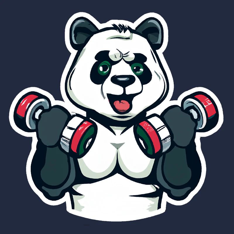 Pumpender Panda