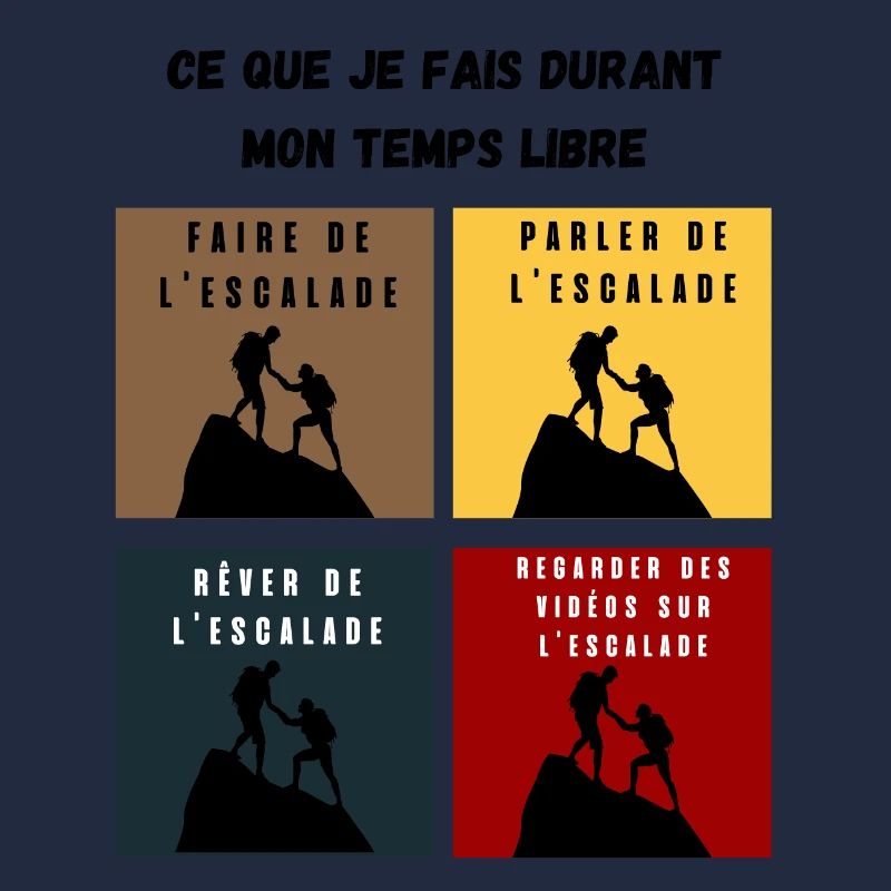 ce que je fais durant mon temps libre escalade