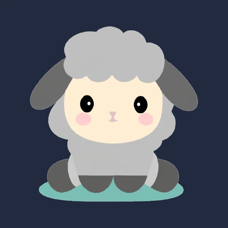 Pecore kawaii sedute